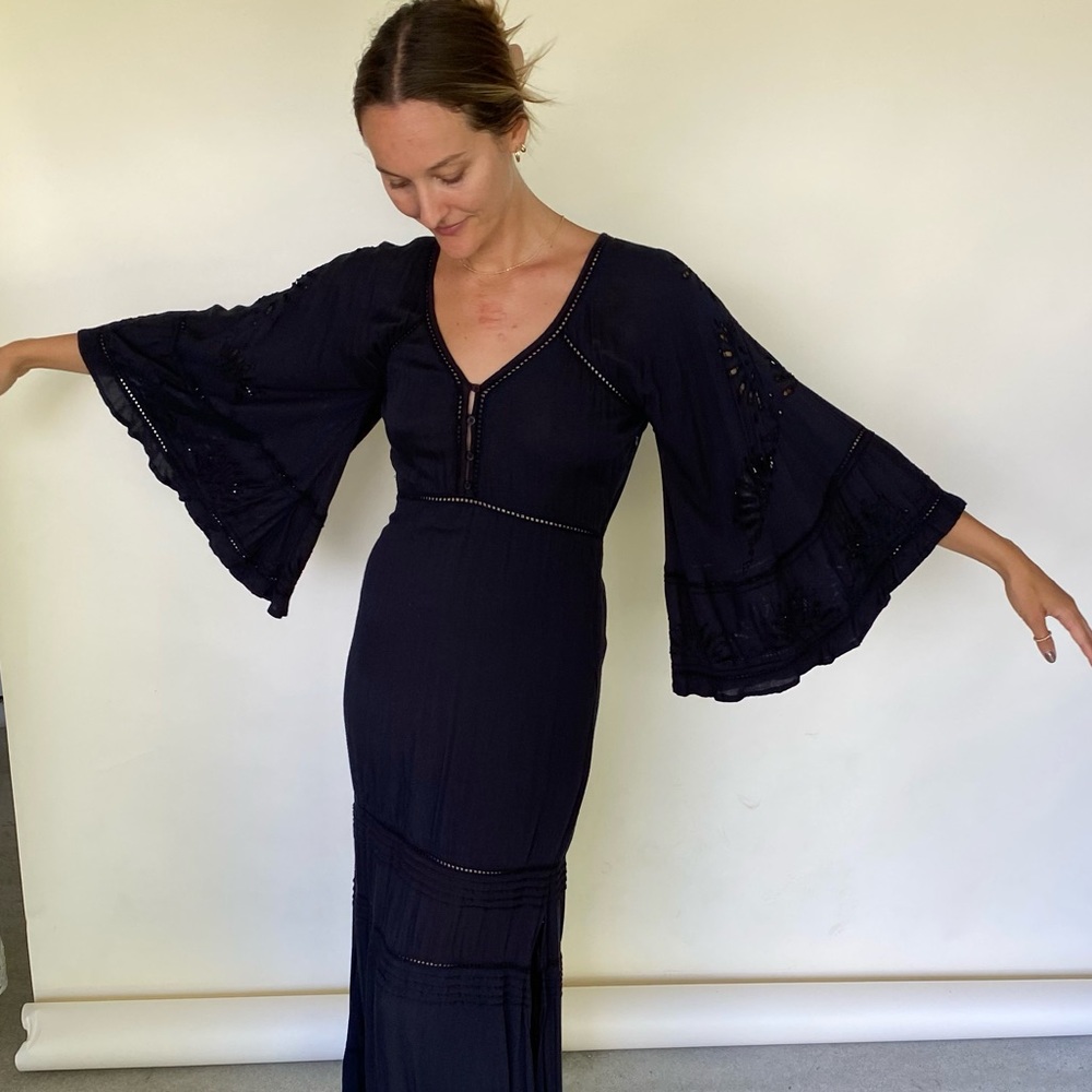 Amuse Society black maxi dress